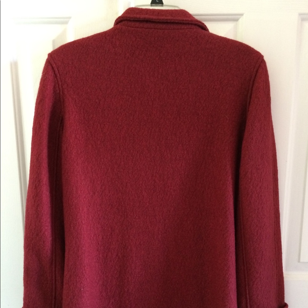 NWT rich red Jones New York wool jacket - Picture 2 of 2